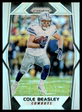 2017 Panini Prizm Cole Beasley #26 Dallas Cowboys Football Card