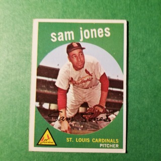 1959 - TOPPS EXMT - NRMT BASEBALL - CARD NO. 75 - SAM JONES - CARDINALS