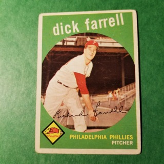 1959 - TOPPS BASEBALL CARD NO. 175 - DICK FARRELL - PHILLIES