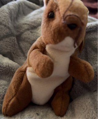 Retired Ty beanie baby squirrel 