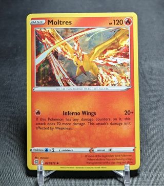 Moltres Rare Holo 2022 Brilliant Stars Pokemon TCG Card 021/172 NM