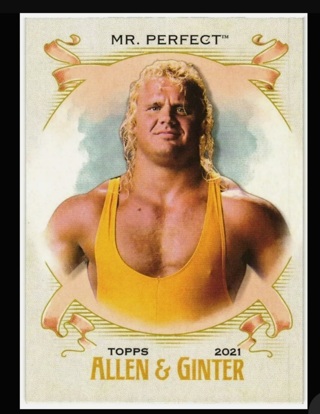 2021 WWE Heritage - Mr Perfect Allen & Ginter Insert AG-13