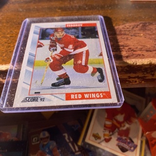 1992 score Sergei fedorov hockey card 