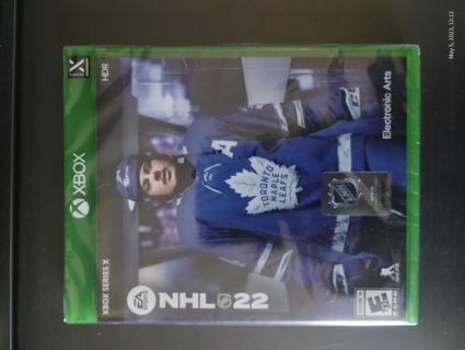 XBox One X-Series NHL 22. Brand new!