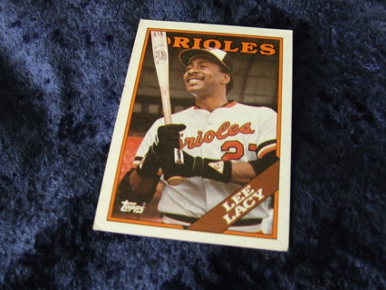 1988 Lee Lacy Baltimore Orioles Topps Card #598