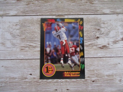 1991 AAA Rob Carpenter Wild card football trading card # 131 