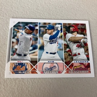 2023 Topps Series 1 - [Base] #43 League Leaders - Paul Goldschmidt, Freddie Freeman, Jeff McNeil