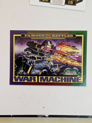 Marvel Famous Battles War Machine Trading Card