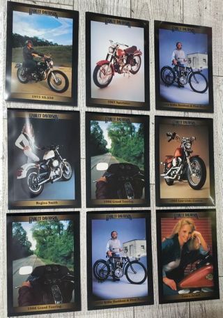 9 Harley Davidson Cards