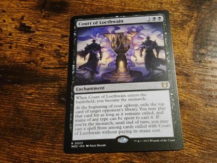 Magic the gathering mtg Court of Locthwain rare card Wilds of Eldraine