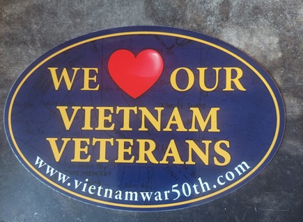 We ❤️ Our Vietnam Veterans Decal 