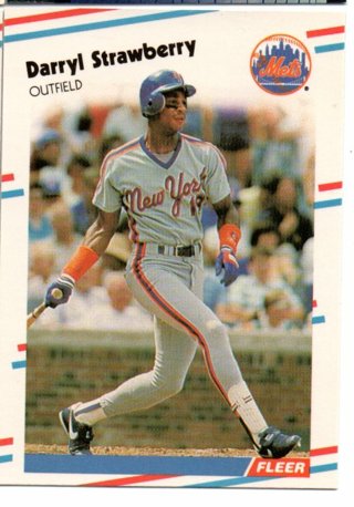 1988 Fleer Glossy Darryl Strawberry #151