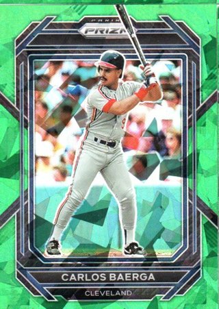 2023 Panini Prizm Carlos Baerga Green Ice