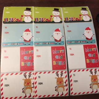 12 Christmas Gift Tags Read description before bidding