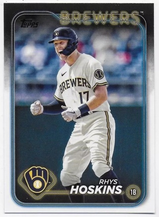 2024 Topps #357 Rhys Hoskins - Milwaukee Brewers