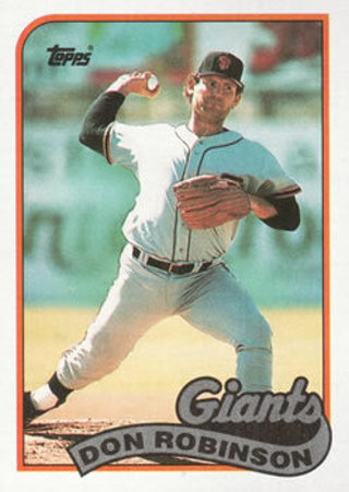 Don Robinson 1989 Topps San Francisco Giants