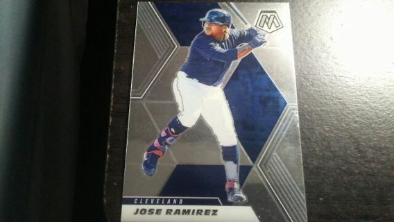 2021 PANINI MOSAIC JOSE RAMIREZ CLEVELAND INDIANS BASEBALL CARD# 188