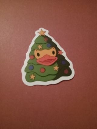 Christmas tree duck sticker #13