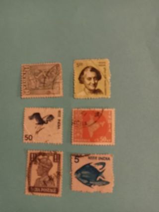 6 India Stamps