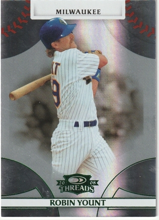 2008 Donruss Threads Century Proof Green #29 Robin Yount Card /250