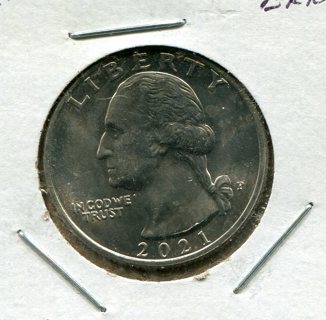 2021 P Washington Quarter Error-Die Crack-B.U.