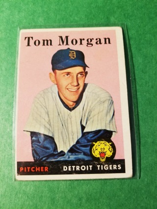 1958 - TOPPS EXMT - NRMT BASEBALL - CARD NO. 365 - TOM MORGAN - TIGERS