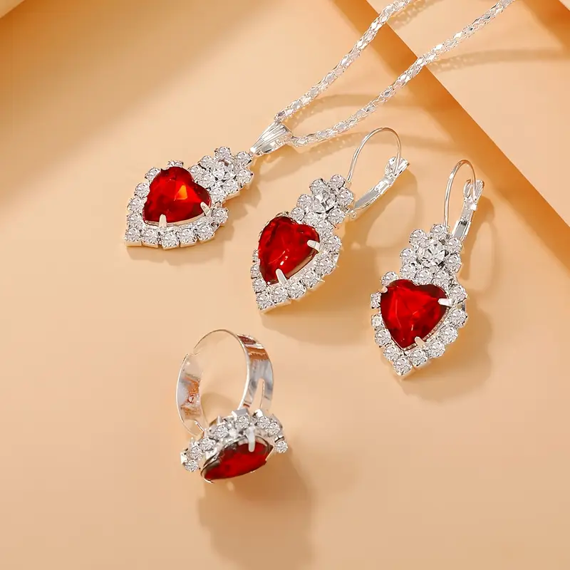 Free: Beautiful Heart Jewelry Set BNIP
