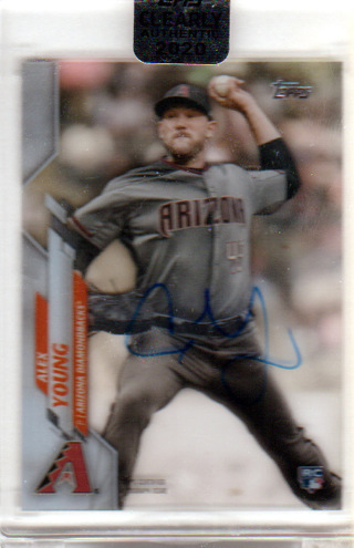 Alex Young, 2020 Topps AUTOGRAPHED SEALED, ROOKIE Card #CCA-AY, Arizona Diamondbacks, (L3)