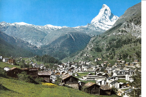 Vintage Postcard Matterhorn, Alps