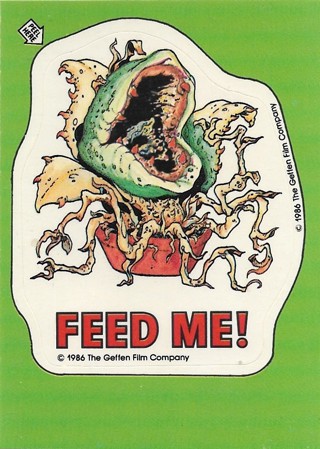 1986 Topps Little Shop of Horrors #27 Feed me