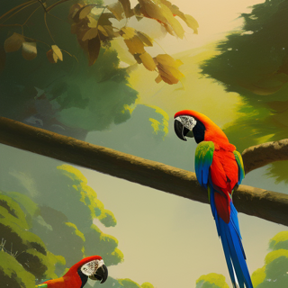 Listia Digital Collectible: Pair of Parrots 1 of 1