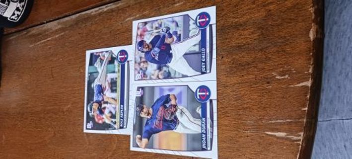 2023 Minnesota Twins 3 Card Lot