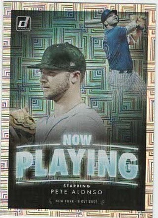 2020 Donruss Now Playing Insert Pete Alonso New York Mets Vector Parallel #NP-5! High $ BV!