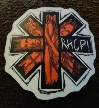 Red Hot chili peppers band sticker for Xbox One PS4 laptop computer toolbox hard hat