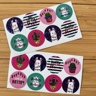 16 Llama Stickers