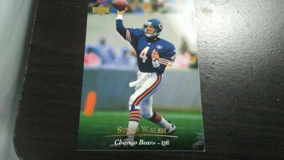 1995 UPPER DECK STEVE WALSH CHICAGO BEARS FOOTBALL CARD# 149