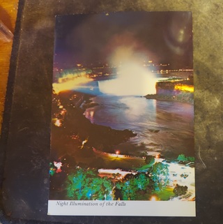 Night Illumination Of The Falls Postcard 