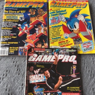 3 GamePro magazines vintage 90’s gold !