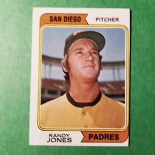 1974 - TOPPS  NRMT- MINT BASEBALL - CARD NO - 173 -  RANDY JONES - PADRES