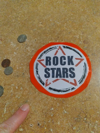 Handmade home made sticker decal vinyl rockstars