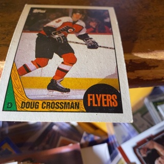 1987 topps Doug crossman hockey card 