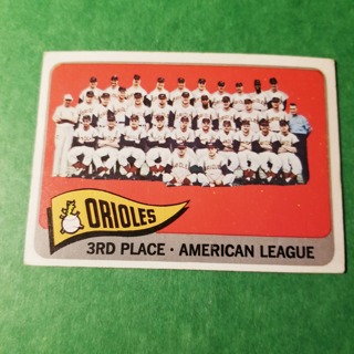 1965 - TOPPS EXMT - NRMT BASEBALL - CARD HI NO - 572 SP  - BALTIMORE TEAM - ORIOLES - BV= $25