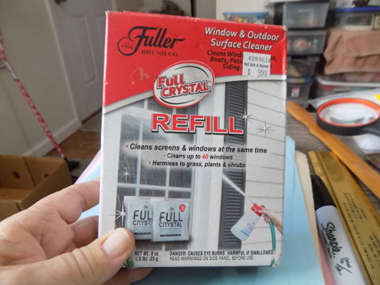 NIB Fuller Brush Co. Window and outdoor surface cleaner full crystal refill