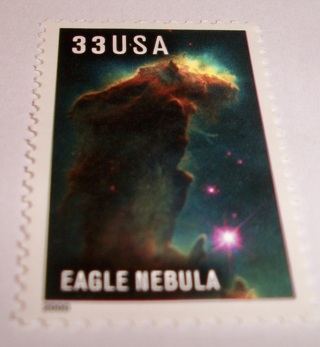 Scott #3384, Eagle Nebula, One Useable 33¢ US Postage Stamp