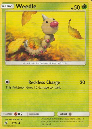 Pokemon Card: Weedle