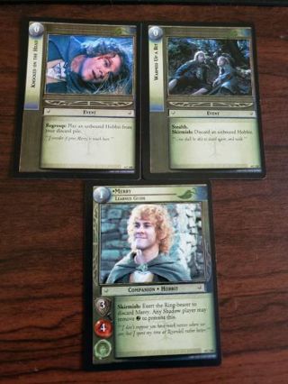 3 Lord of The Rings CCG Two Towers Decipher Shire