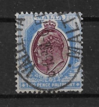 1903 Malta Sc24 2½p King Edward VII used