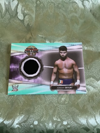 Jordan Devlin Topps 2021 WWE NXT Worlds Collide Event Used Mat Relic Collectible Card 112/299