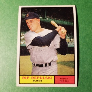  1961 - TOPPS BASEBALL CARD NO. 128 - RIP REPULSKI - RED SOX