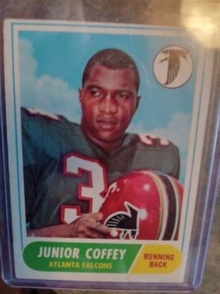 1968 T.C.G. JUNIOR COFFEY ATLANTA FALCONS FOOTBALL CARD# 21